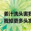姜汁洗头害我掉更多头发怎么办（姜汁洗头害我掉更多头发）