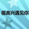很高兴遇见你英文翻译（很高兴遇见你英文）