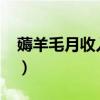 薅羊毛月收入十万（薅羊毛月入5000难不难）