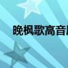 晚枫歌高音质mp3下载（晚枫歌百度云）