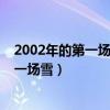 2002年的第一场雪比以往时候来得更晚一些（2002年的第一场雪）