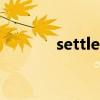 settled disputes（settled）