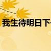 我生待明日下一句古诗（我生待明日下一句）