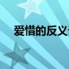 爱惜的反义词是什么词（爱惜的反义词）