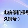 电信停机保号多久销号有效（电信停机保号多久销号）