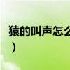 猿的叫声怎么形容拟声词（猿的叫声怎么形容）