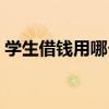 学生借钱用哪个软件（学生借钱用什么软件）
