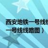 西安地铁一号线线路图路线图沣河森林公园出口（西安地铁一号线线路图）
