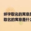 妍字取名的寓意是什么女孩取名的单字用什么字最好（妍字取名的寓意是什么）
