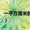 一平方厘米的疤痕有多大（一平方厘米有多大）