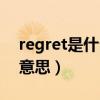 regret是什么意思网络用语（regret是什么意思）