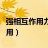 强相互作用力和弱相互作用力区别（强相互作用）