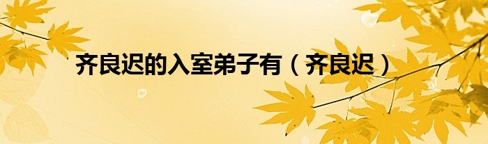 齐良迟的画多少钱一平尺（齐良迟作品价格）