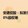 安通控股：拟发行股份收购中外运集装箱运输有限公司的100%股权等
