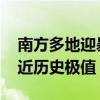 南方多地迎暴雨，北方多地持续高温 多地逼近历史极值
