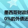 墨西哥财政部副部长：力争到2025年减少100%的外债还款