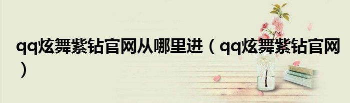 qq炫舞紫钻多少钱一个月（qq炫舞紫钻开通）