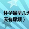 怀孕最早几天有尿频是男宝宝吗（怀孕最早几天有尿频）