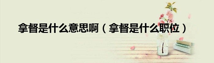 拿督是谁（拿督什么意思中文翻译）