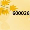 600026股票走势（600026股票）