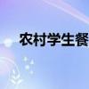 农村学生餐补不能用来“拆东墙补西墙”