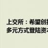 上交所：希望创投机构引导被投企业合理选择IPO、并购等多元方式登陆资本市场