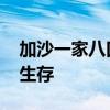 加沙一家八口被迫以桑叶为食 战争下的无奈生存