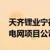 天齐锂业宁德时代盛新锂能合资 甲基卡矿区电网项目公司成立