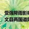 受强降雨影响 兰海高速陇南段部分道路受损、文县两国道阻断