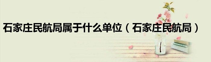 石家庄市民航局位址（石家庄市民航局）