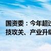 国资委：今年超过80%的国有资本经营预算用于支持企业科技攻关、产业升级