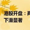 港股开盘：两大指数小幅低开，周大福零售额下滑显著