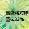 高盛将对哔哩哔哩的多头持仓从7.08%削减至6.33%