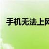 手机无法上网是什么原因（手机无法上网）