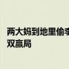 两大妈到地里偷李子当场被发现 机智园主巧转卖，网友笑称双赢局