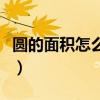 圆的面积怎么计算小作文（圆的面积怎么计算）