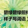 碧绿碧绿照样子写词语AABB式（碧绿碧绿照样子写词语）