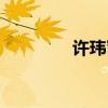 许玮甯个人图片（许伟甯）