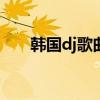 韩国dj歌曲大全100首（韩国dj歌曲）