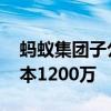 蚂蚁集团子公司成立信息技术新公司 注册资本1200万