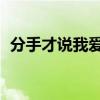 分手才说我爱你 白兔糖（分手才说我爱你）