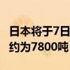 日本将于7日启动第八轮核污染水排海 排放量约为7800吨