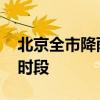 北京全市降雨量已达暴雨 傍晚至半夜迎最强时段