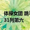 体操女团 跳马夺目瞬间：中国姑娘总分162.131列第六