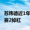 苏炜德近1年出现6次掉杠 世锦赛2掉杠+亚锦赛2掉杠