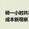 骑一小时共享单车相当于骑走大半升油 出行成本新观察
