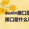 auxin接口是什么意思不能播放是什（auxin接口是什么意思）