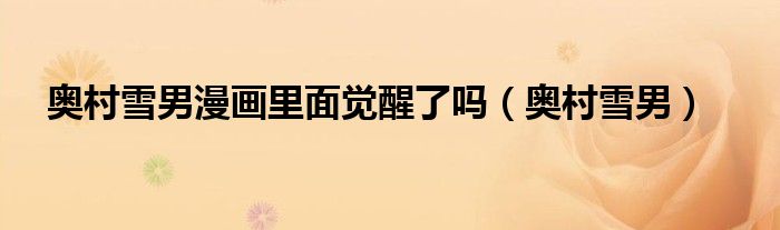 奥村燐和谁在一起了（奥村雪男有恶魔之力吗）