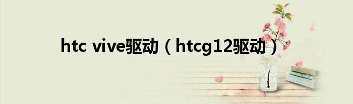 HTC Vive官网地址（htc vive官网下不了驱动）