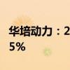 华培动力：2024年上半年净利润同比下降1.35%
